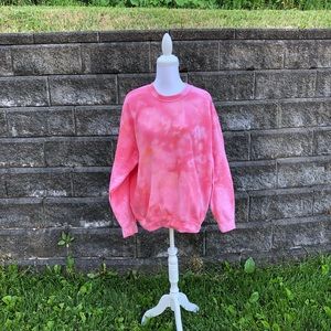 NEW Tie Dye Sweatshirt Sherbert color Unisex Large